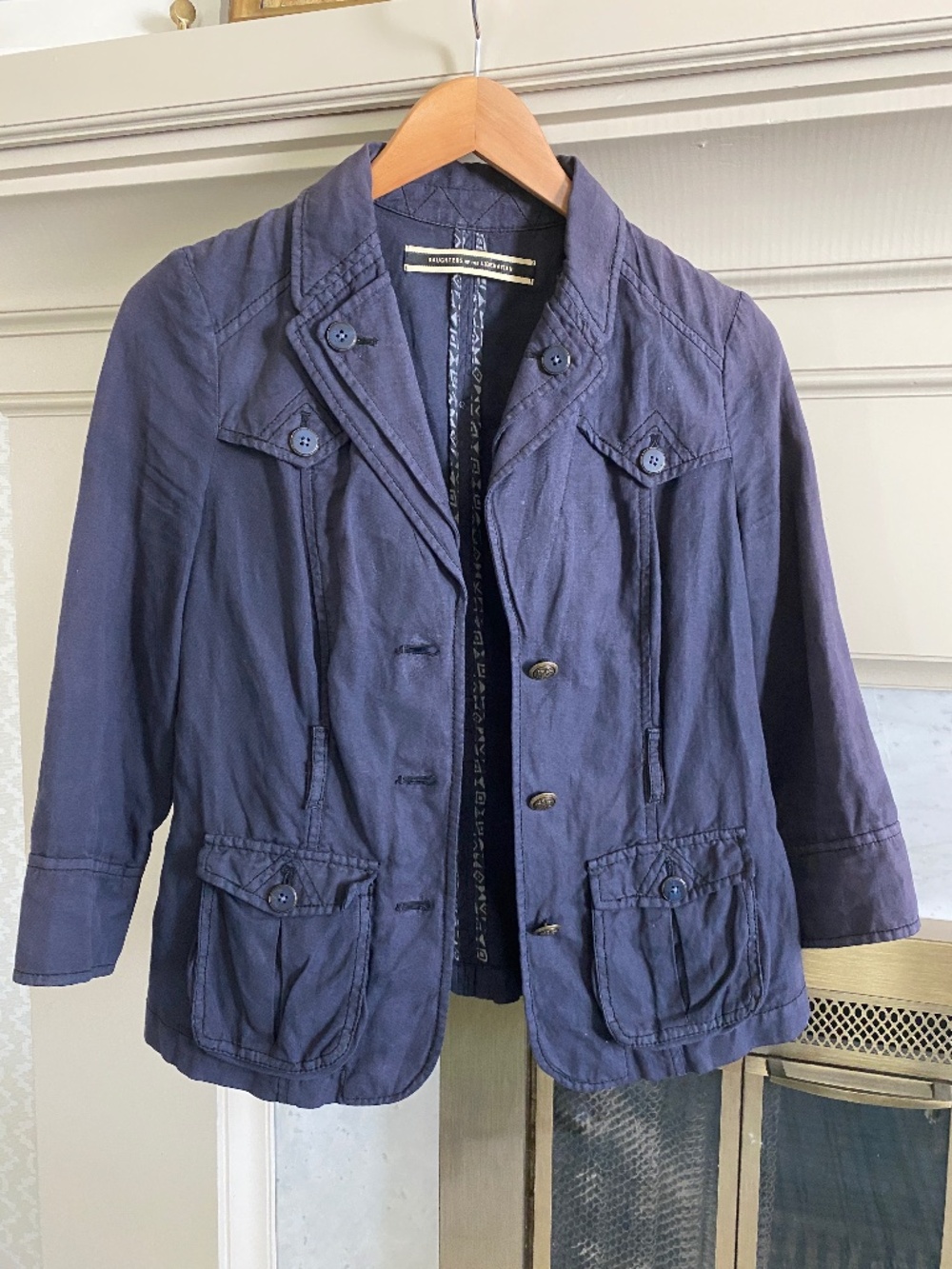 Relaxed Linen Blazer - Daughters of the Liberation
